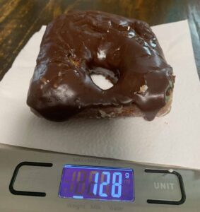 Bid Chocolate Iced Donut